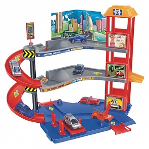 Гараж 3 уровня с машинками и аксессуарами (Parking Tower, B925653sim)